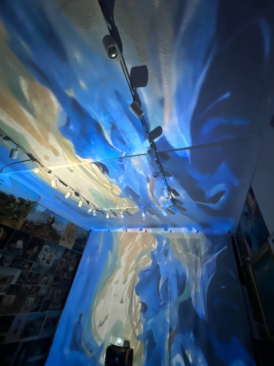 Projection on the gallery ceiling during the Immersive Show