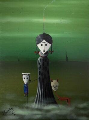 Hell of Tomino - a painting by Jarosław Kiełczyński