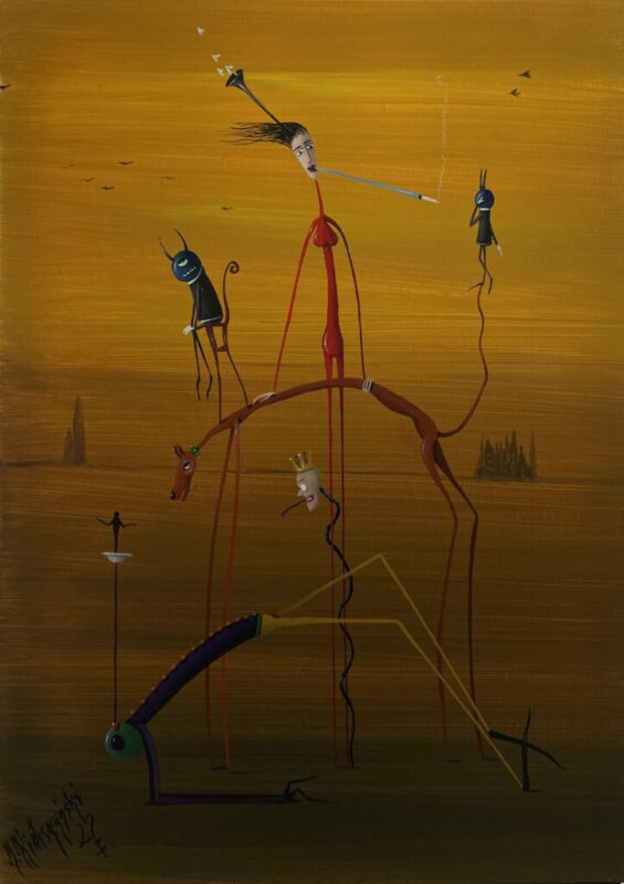 Mortale - a painting by Jarosław Kiełczyński