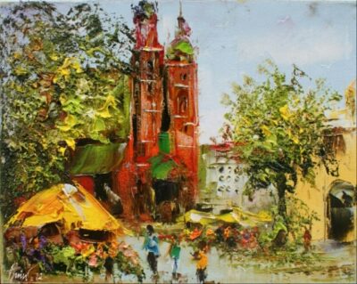 Kraków - a painting by Alfred Anioł