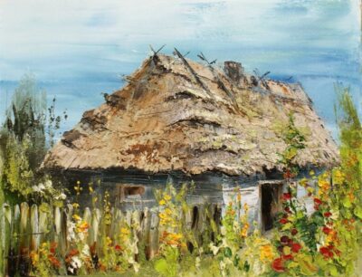 Chata - a painting by Alfred Anioł