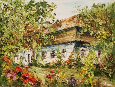 Chata - a painting by Alfred Anioł