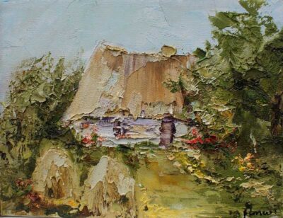 Chata - a painting by Alfred Anioł