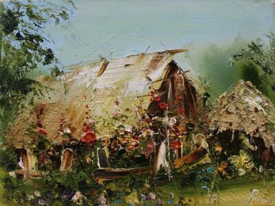 Chata - a painting by Alfred Anioł