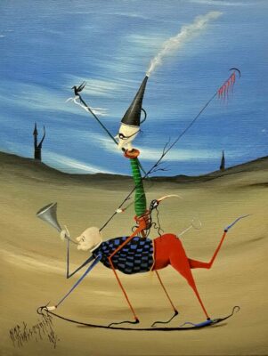 Umowa o prace - a painting by Jarosław Kiełczyński