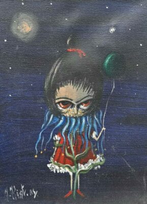 Czarny charakter - a painting by Jarosław Kiełczyński