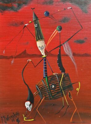 Beczka - a painting by Jarosław Kiełczyński