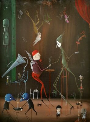 Pijalnia - a painting by Jarosław Kiełczyński