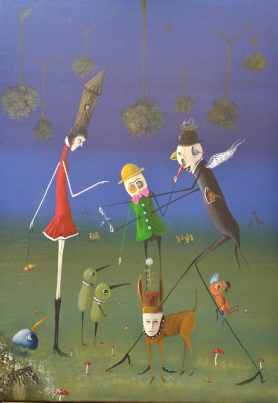 Doradcy - a painting by Jarosław Kiełczyński