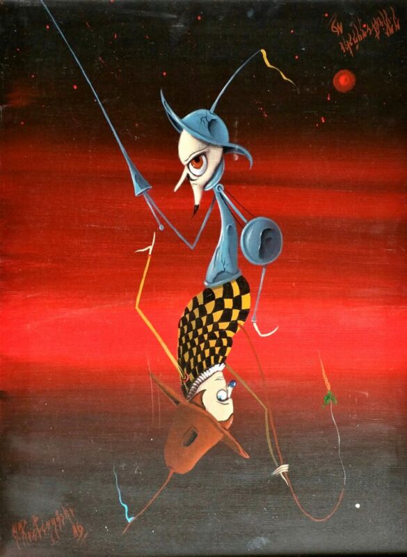 Don kichot - a painting by Jarosław Kiełczyński