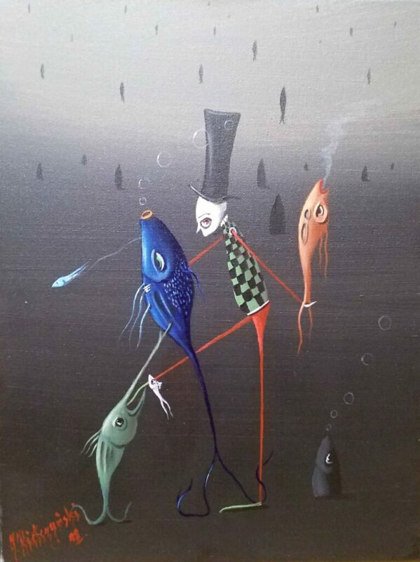 Dieta rybna - a painting by Jarosław Kiełczyński