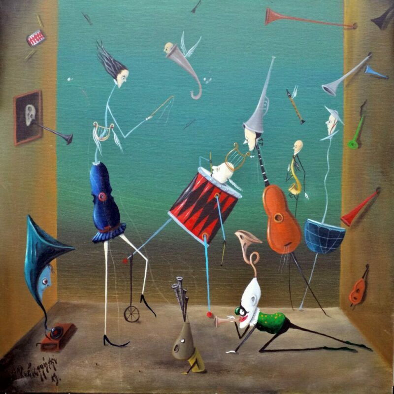 Orkiestra - a painting by Jarosław Kiełczyński