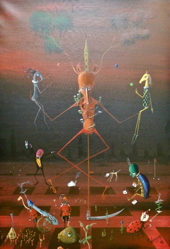 Buffalo - a painting by Jarosław Kiełczyński