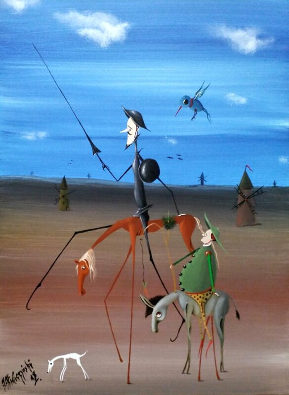 Don Kichot - a painting by Jarosław Kiełczyński