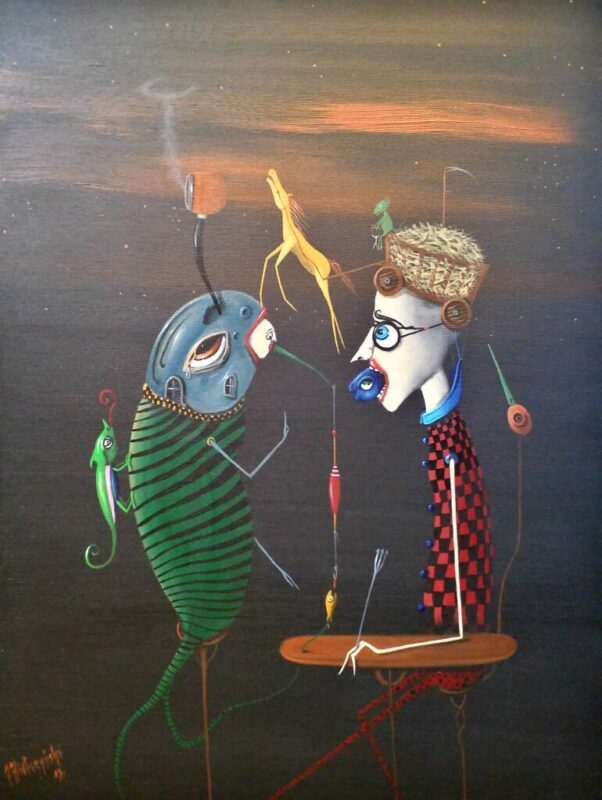 Co powie ryba - a painting by Jarosław Kiełczyński