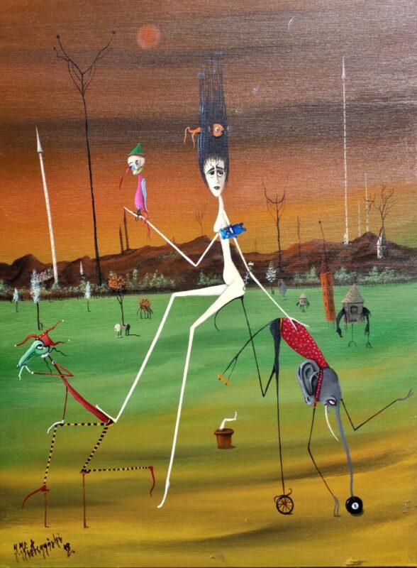 Jestem w ciąży - a painting by Jarosław Kiełczyński