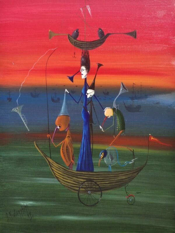 Trąby towarzyskie - a painting by Jarosław Kiełczyński