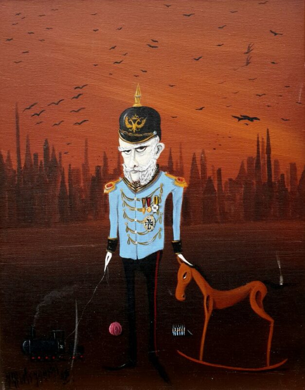 Piłsudski - a painting by Jarosław Kiełczyński