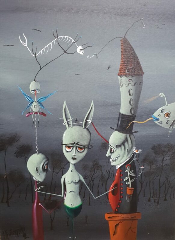 Rodzina - a painting by Jarosław Kiełczyński