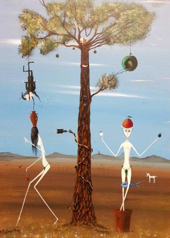 Adam i Ewa - a painting by Jarosław Kiełczyński