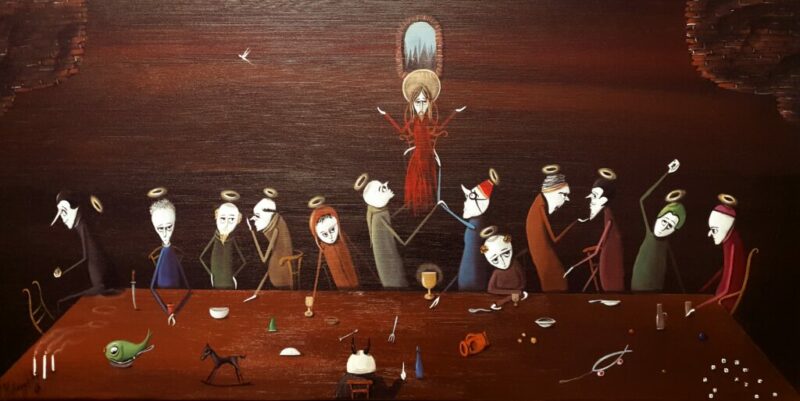 Ostatnia wieczerza - a painting by Jarosław Kiełczyński