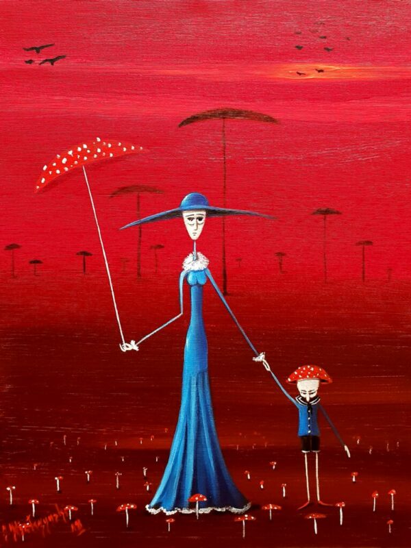 Grzyby - a painting by Jarosław Kiełczyński