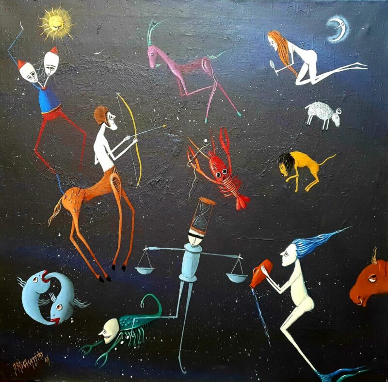 Znaki zodiaku - a painting by Jarosław Kiełczyński