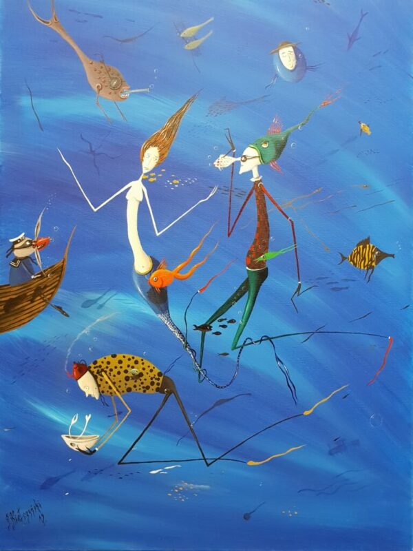 Wodne cuda - a painting by Jarosław Kiełczyński