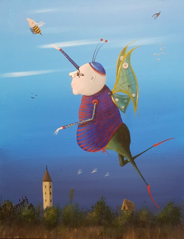 Grubcio - a painting by Jarosław Kiełczyński