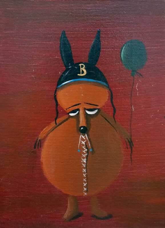 Misiek - a painting by Jarosław Kiełczyński