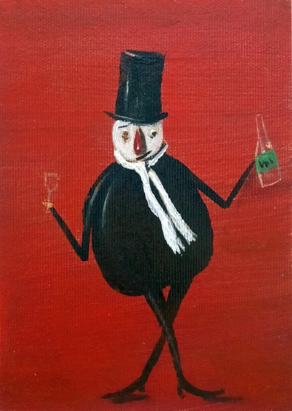 Pijak - a painting by Jarosław Kiełczyński