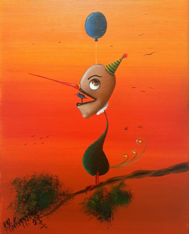 Jestem optymistą - a painting by Jarosław Kiełczyński