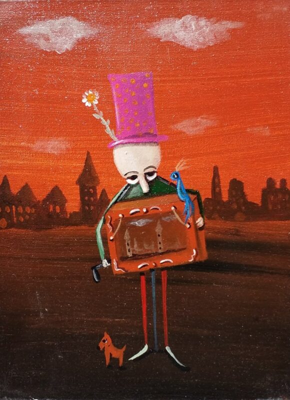 Grajek - a painting by Jarosław Kiełczyński