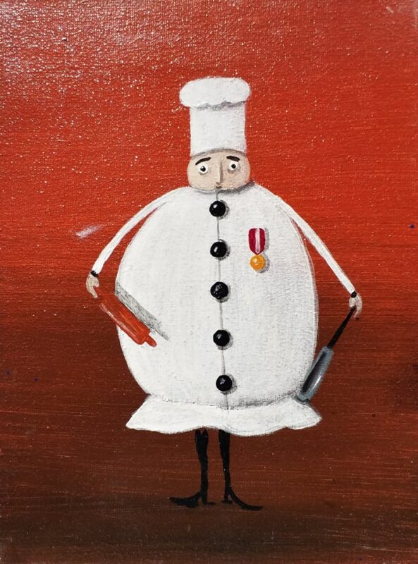 Kucharz - a painting by Jarosław Kiełczyński