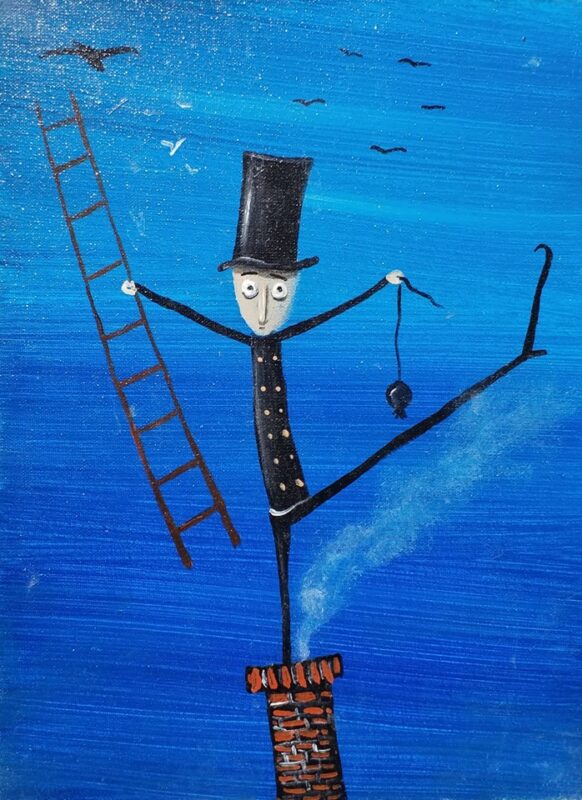 Kominiarz - a painting by Jarosław Kiełczyński