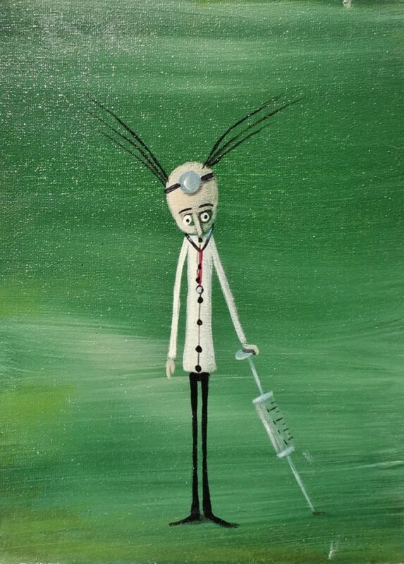 Lekarz - a painting by Jarosław Kiełczyński