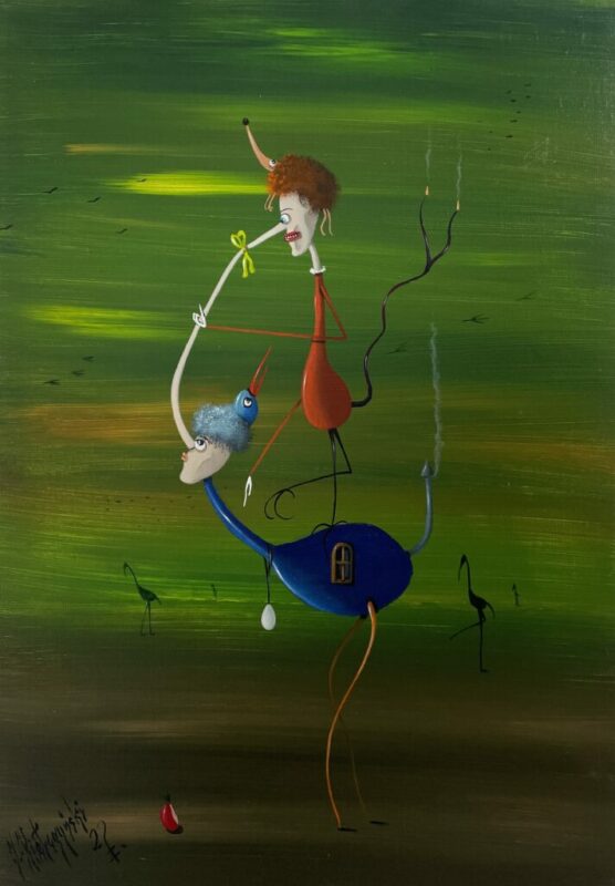 Nomads - a painting by Jarosław Kiełczyński