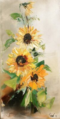 Słoneczniki - a painting by Alfred Anioł