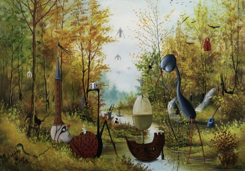 W oczekiwaniu na cud - a painting by Jarosław Kiełczyński