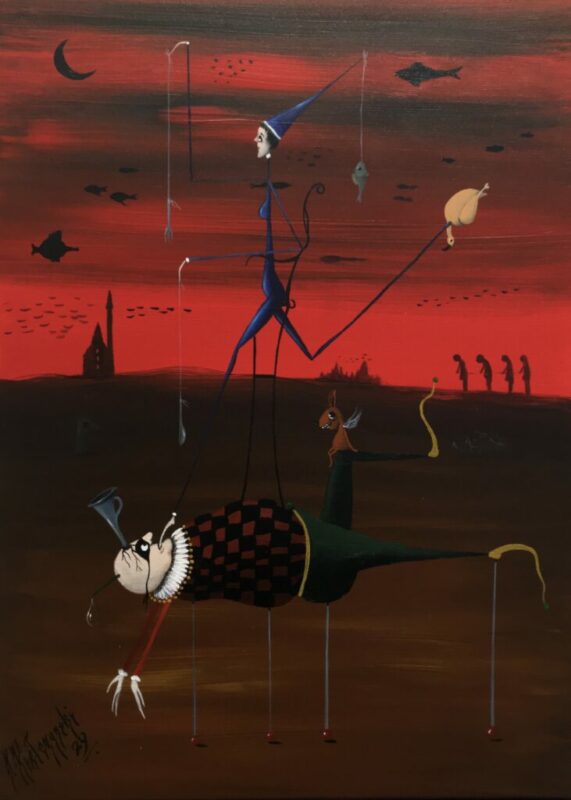 Bo zupa była za słona - a painting by Jarosław Kiełczyński