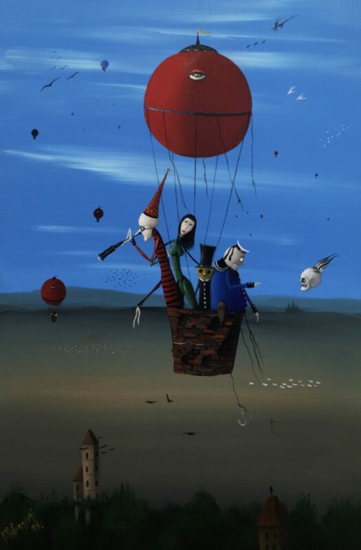 Baloniarze - a painting by Jarosław Kiełczyński