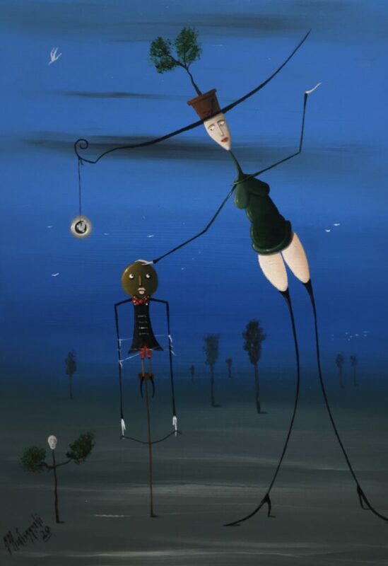 Ostatnie jako takie spacerki - a painting by Jarosław Kiełczyński