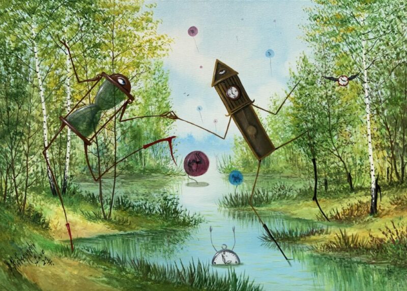 Zabawy z czasem - a painting by Jarosław Kiełczyński