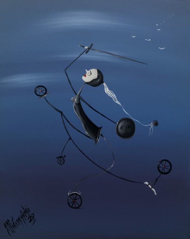 Rycerz - a painting by Jarosław Kiełczyński