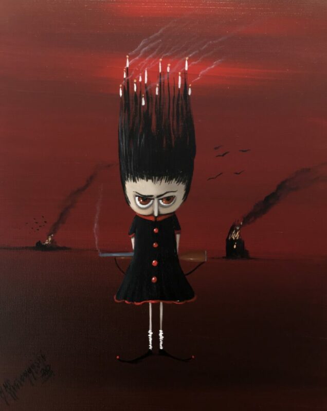 Jestem wkurzona - a painting by Jarosław Kiełczyński