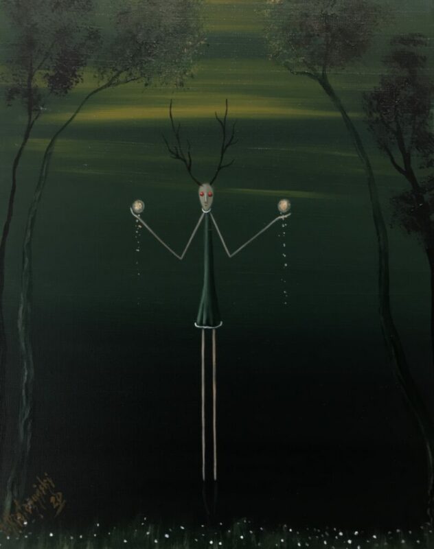 Energia z lasu - a painting by Jarosław Kiełczyński