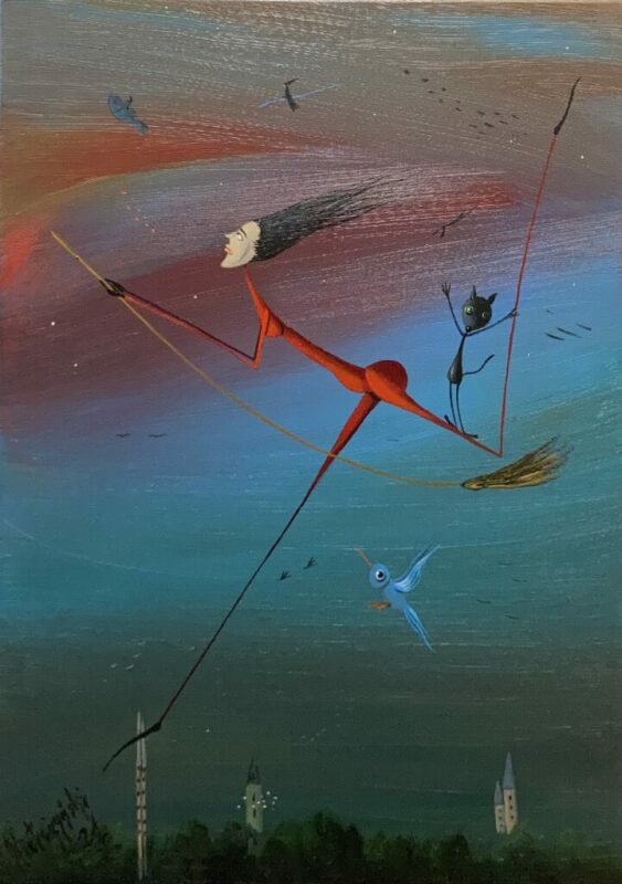 Wiedźma - a painting by Jarosław Kiełczyński