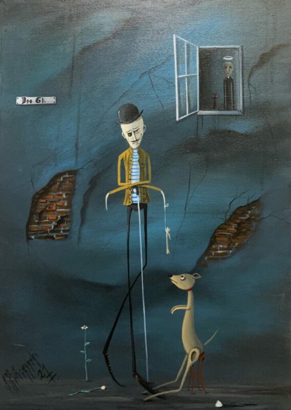 Doe street - a painting by Jarosław Kiełczyński