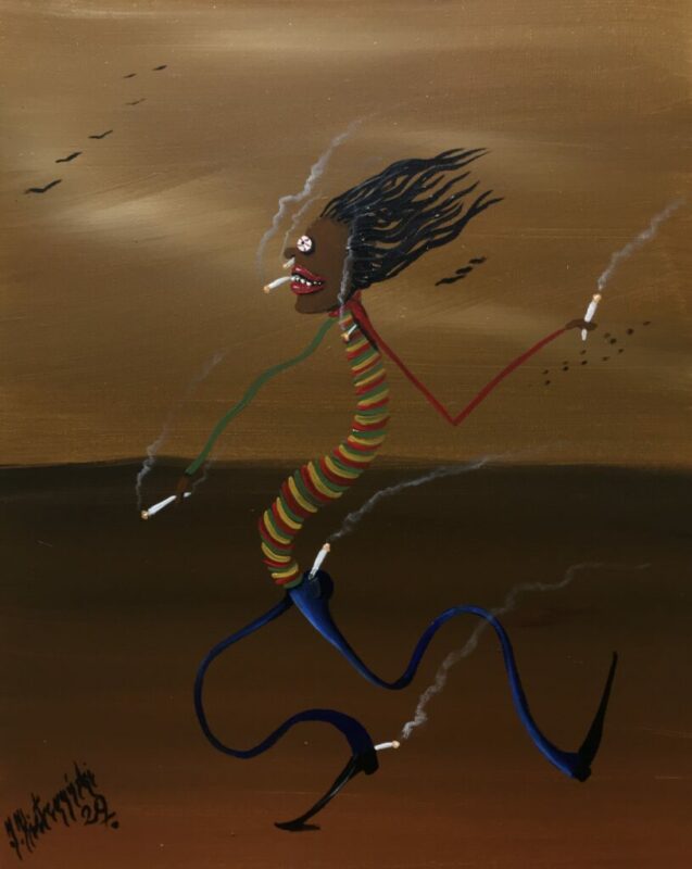 Mr. Has-her-ini - a painting by Jarosław Kiełczyński