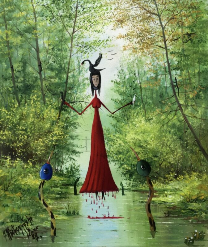 Rusałka menelka - a painting by Jarosław Kiełczyński